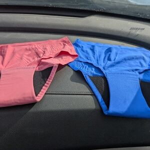 Ruby Love Pink and Blue Seamless Period Underwear NWOT Size YXS Will Need Insert